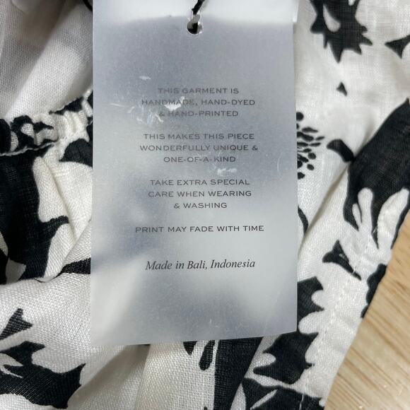 Faithfull the Brand NWT La Pineta Mini Dress Size 4 100% Linen Side Cutouts - Picture 6 of 11